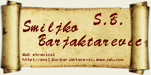 Smiljko Barjaktarević vizit kartica